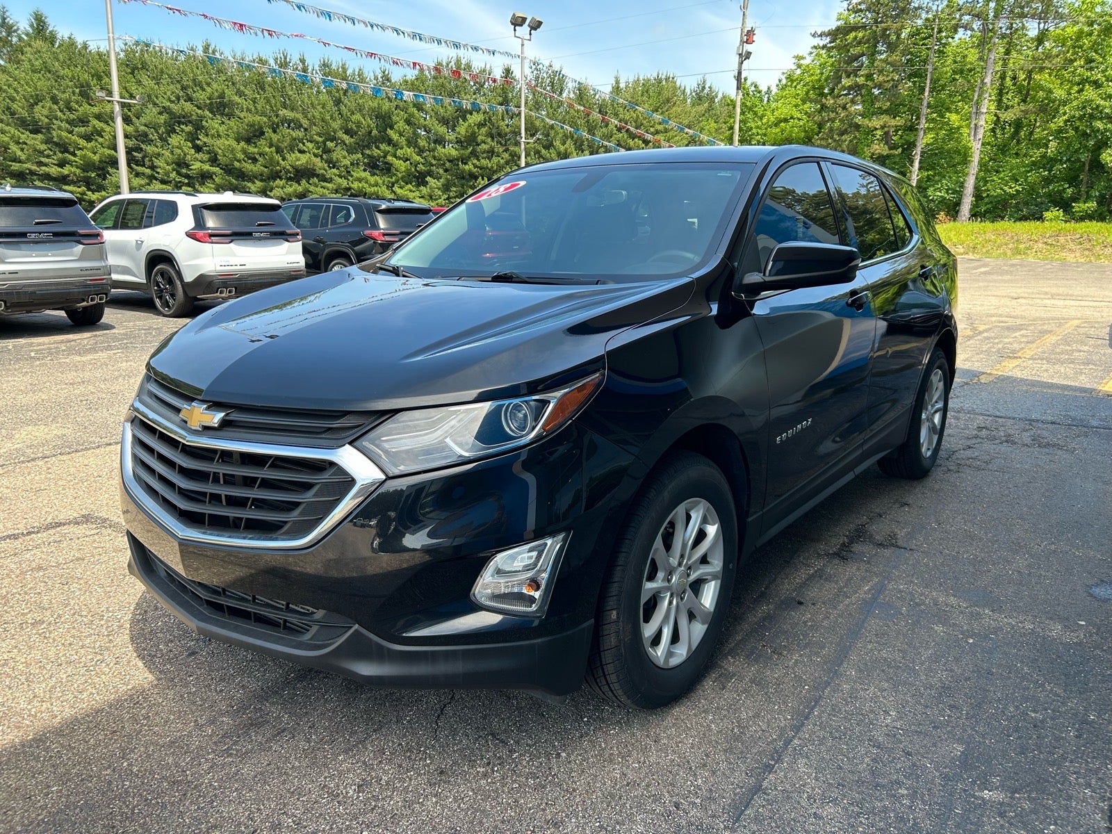 2018 Chevrolet Equinox LT in Mosaic Black Metallic — front three-quarter view