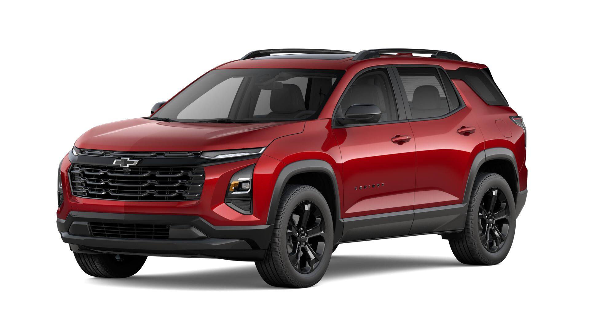 2027 Chevrolet Equinox AWD LT in Radiant Red Tintcoat — front three-quarter view